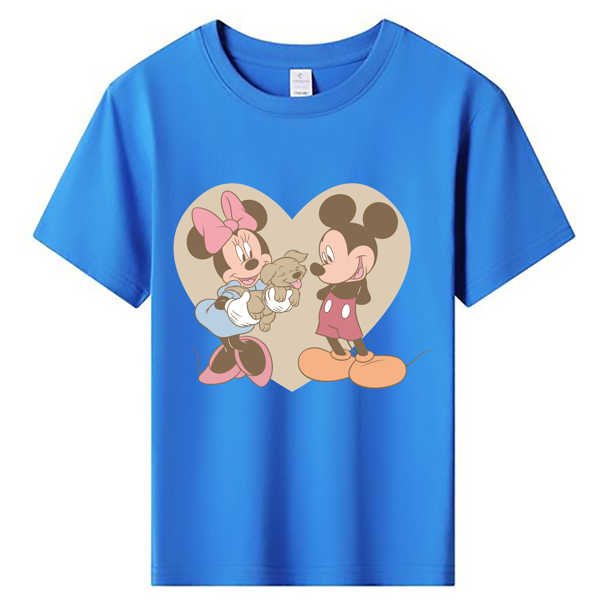 ミッキーマウス Mickey Mouse 綿100％キッズTシャツ（フロントプリント）